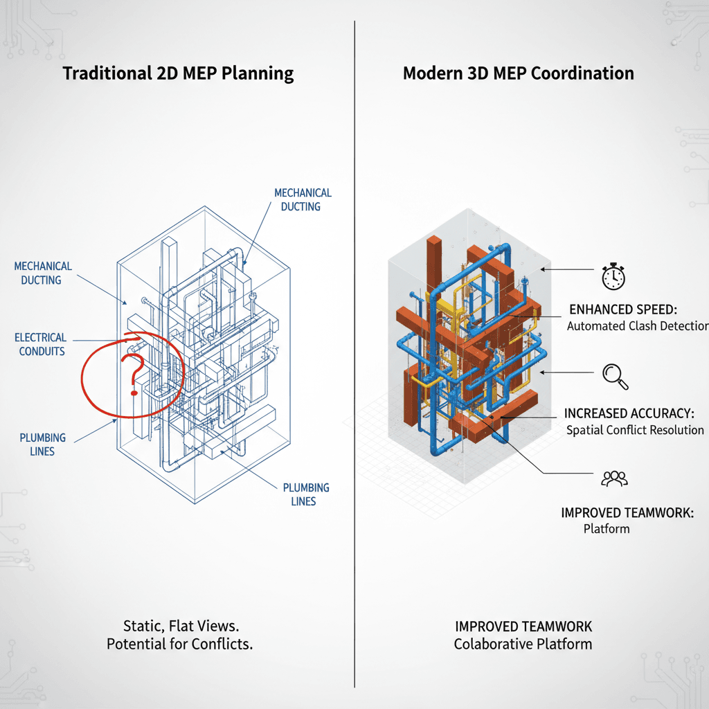 Traditional vs Modern MEP Planning