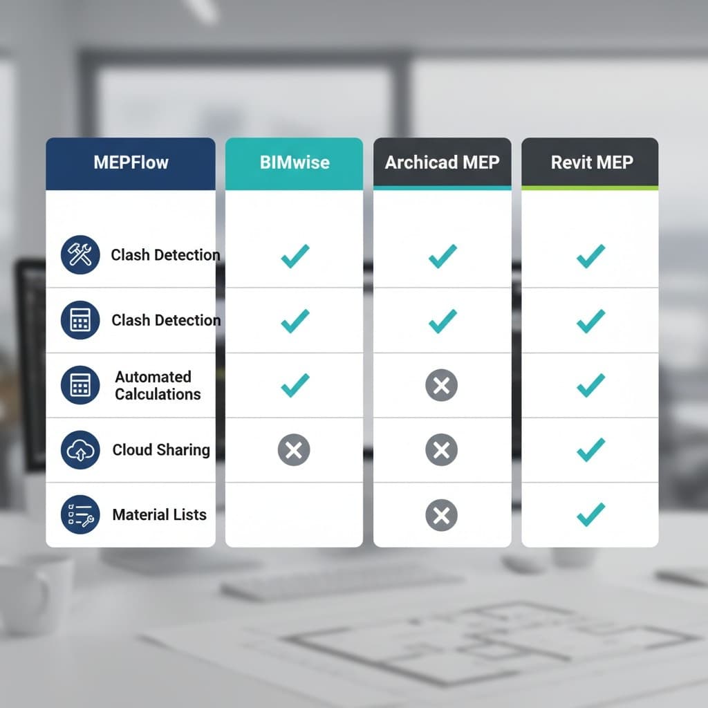 MEP Software Features Table