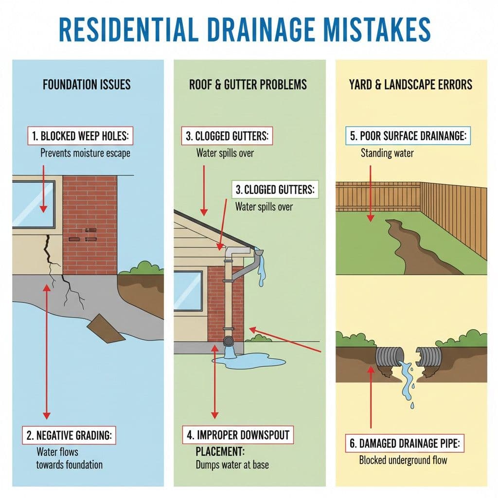 Common Drainage Mistakes